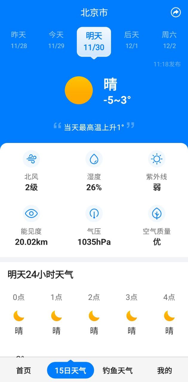 平安大字天氣預報