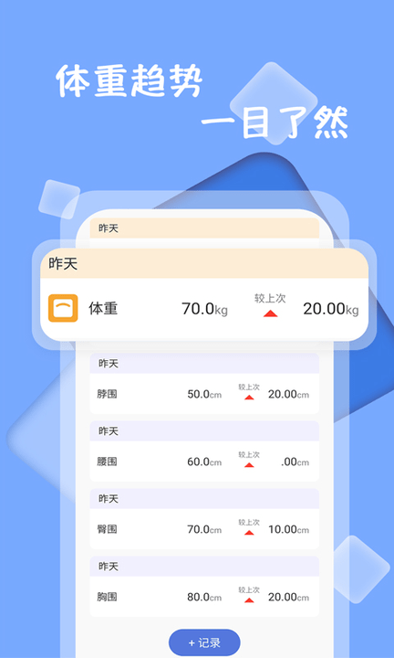 體重記錄減肥助理