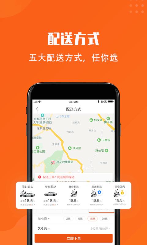 開始送