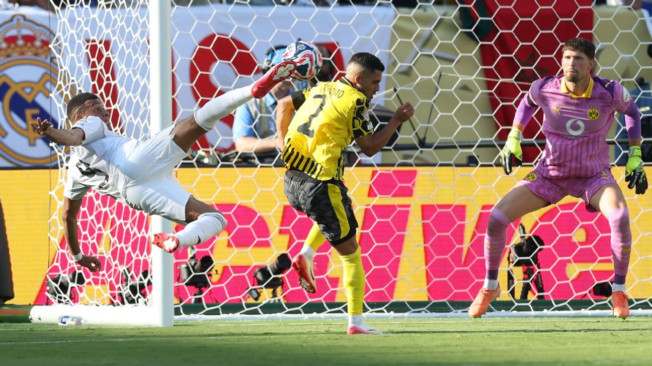 皇馬以3-2險勝多特蒙德，晉升世界杯半決對戰巴黎圣日耳曼