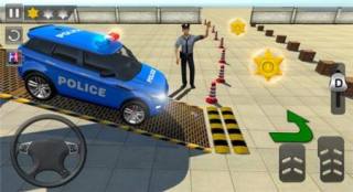 先進的警車停車場Advance Police Parking