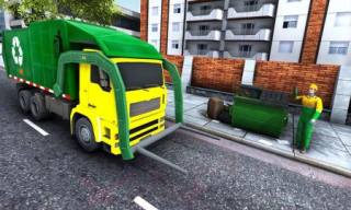 道路清掃車?yán)嘡oad Sweeper Garbage Truck Sim