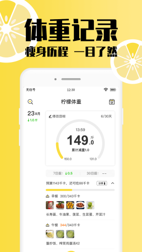 檸檬體重記錄