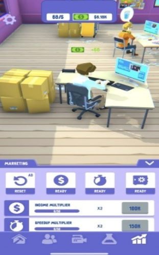 閑置公司辦公室Startup Office Idle